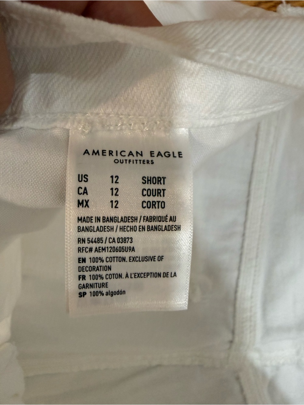 American Eagle Outfitters White Straight-Leg Women's Jeans - Picture 6 of 6